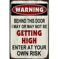 thumbnail image 1 of Retro Vintage Funny Metal Tin Sign 6"x8" Warning Attention Monitoring Bar Pub Club Cafe Home Restaurant Kitchen Outdoor Indoor Christmas Wall Decor Art Post Gifts for Man Women t-q00-012, 1 of 5