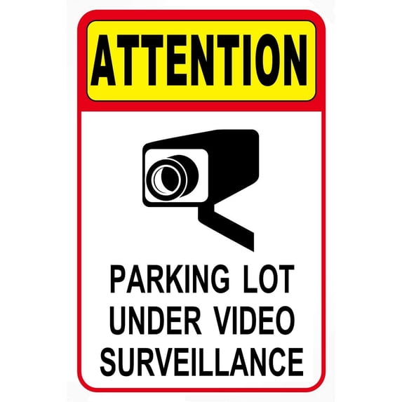 Retro Vintage Funny Metal Tin Sign 6"x8" Warning Attention Monitoring Bar Pub Club Cafe Home Restaurant Kitchen Outdoor Indoor Christmas Wall Decor Art Post Gifts for Man Women t-q00-012