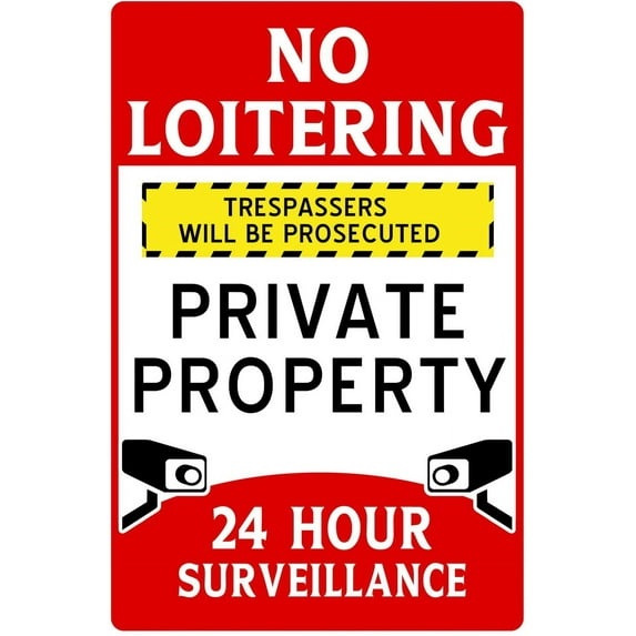 Retro Vintage Funny Metal Tin Sign 6"x8" Warning Attention Monitoring Bar Pub Club Cafe Home Restaurant Kitchen Outdoor Indoor Christmas Wall Decor Art Post Gifts for Man Women t-q00-012