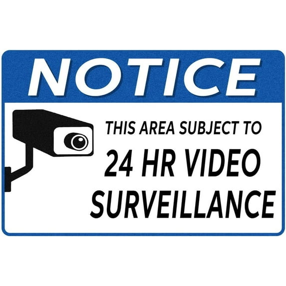 Retro Vintage Funny Metal Tin Sign 6"x8" Warning Attention Monitoring Bar Pub Club Cafe Home Restaurant Kitchen Outdoor Indoor Christmas Wall Decor Art Post Gifts for Man Women t-q00-012