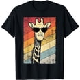 thumbnail image 1 of Retro Vintage Giraffe Sunglasses Gift Funny Animal Lover T-Shirt, 1 of 5