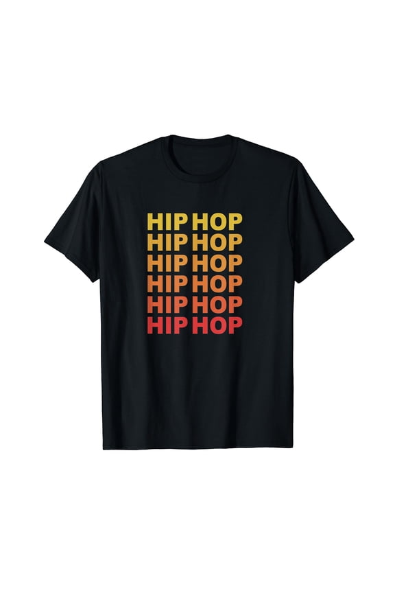 Retro Vintage Hip Hop Dance BBoy Rap Break Dance Beatbox Black T-Shirt