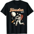 thumbnail image 1 of Retro Vintage Houston Texas Baseball Astronaut Crush City T-Shirt, 1 of 3