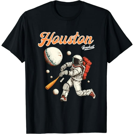 Retro Vintage Houston Texas Baseball Astronaut Crush City T-Shirt
