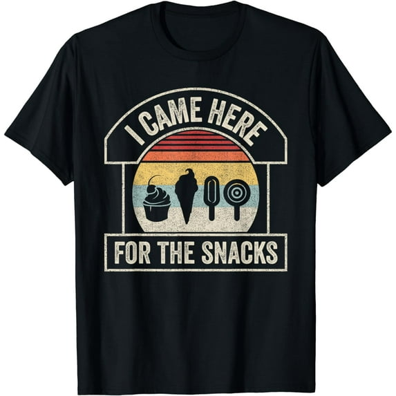 Retro Vintage I Came Here For The Snacks T-Shirt