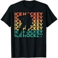 thumbnail image 1 of Retro Vintage Ice Hockey Gift For Ice Hockey Players T-Shirt, 1 of 4