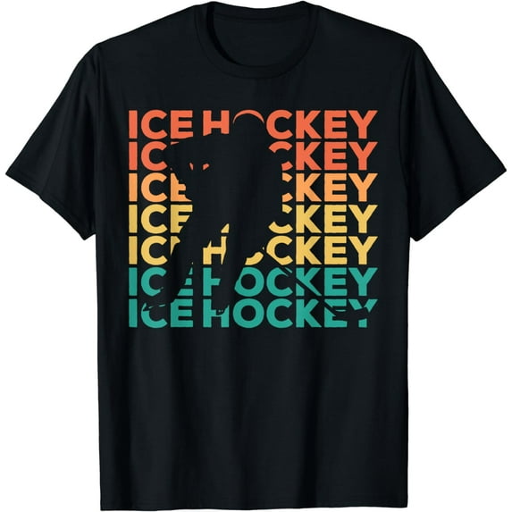 Retro Vintage Ice Hockey Gift For Ice Hockey Players T-Shirt