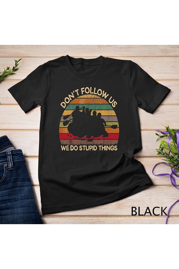 Retro Vintage Kayaking Canoe River Rafting T-Shirt