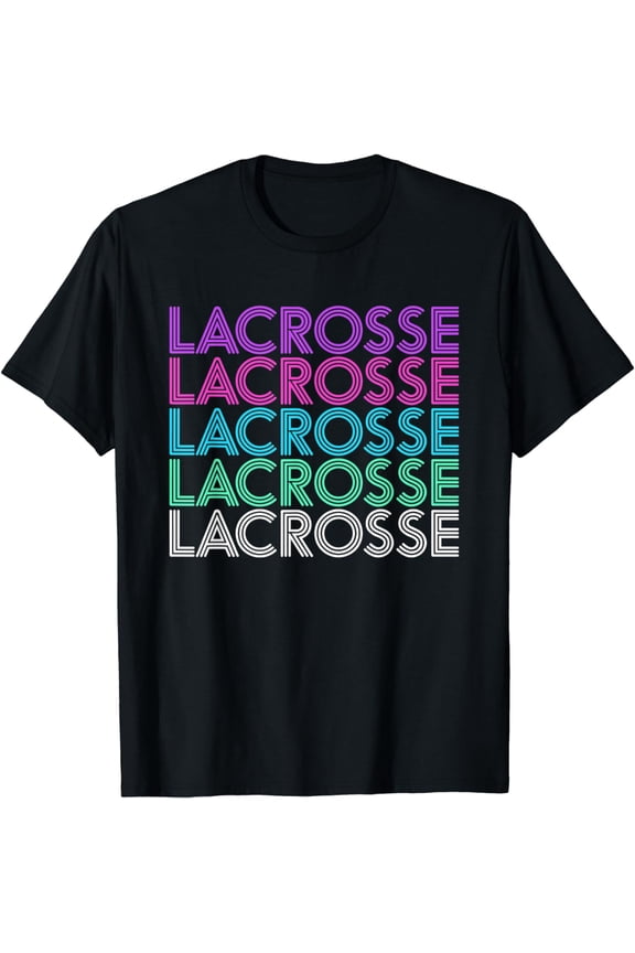 Retro Vintage Lacrosse Gift for Her Women or Girls T-Shirt