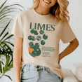 thumbnail image 1 of Retro Vintage Limes Graphic Vegetables Lemon Shirt, Summer Beach Tee,Summer Vibes,Summer Girl,Hello Summer,Summer Vacation Tshirt, 1 of 5