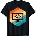 thumbnail image 1 of Retro Vintage Look Web Developer - CSS, JavaScript, and HTML T-Shirt, 1 of 4