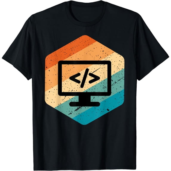 Retro Vintage Look Web Developer - CSS, JavaScript, and HTML T-Shirt