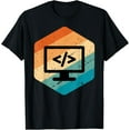 thumbnail image 1 of Retro Vintage Look Web Developer - CSS, JavaScript, and HTML T-Shirt, 1 of 3