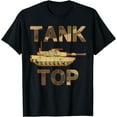thumbnail image 1 of Retro Vintage M1 Abrams Tank Funny Sarcastic Military Pun T-Shirt, 1 of 3