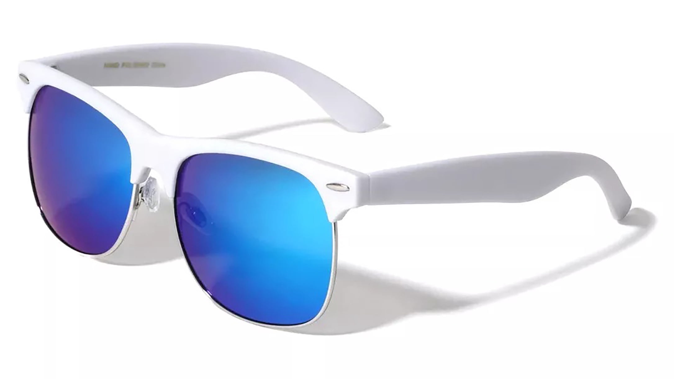 Retro Vintage Mirror Lens Polarized Sunglasses Mens Half  display picture 2