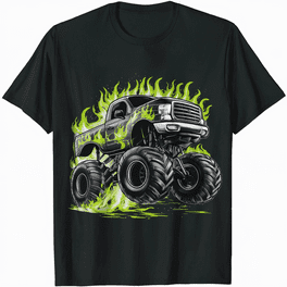 Vintage Monster Truck T-Shirt Mens Boys Kids Vintage Monster Truck T-Shirt Mens Boys Kids