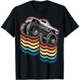 thumbnail image 1 of Retro Vintage Monster Truck Retro Silhouette Gift for Boys T-Shirt, 1 of 2