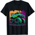 thumbnail image 1 of Retro Vintage Monster Truck Retro Sunset Monster Truck Boys T-Shirt, 1 of 5
