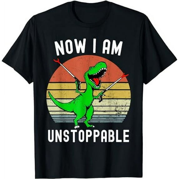Retro Vintage Now I Am Unstoppable Trex Funny T-Rex T-Shirt