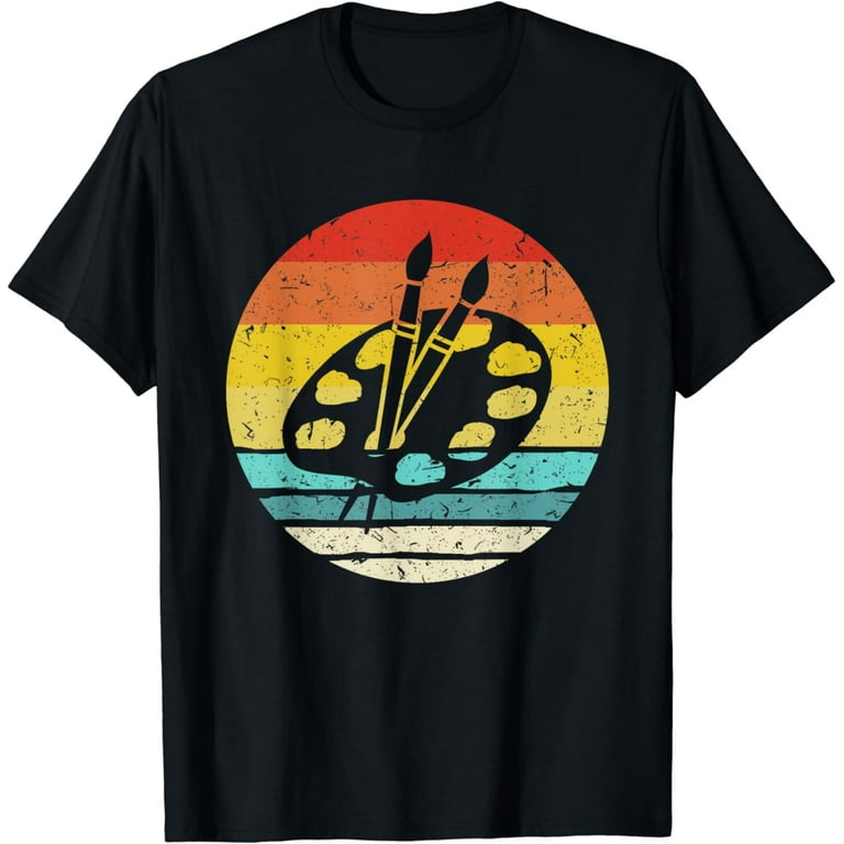 Artist Art Teacher Shirt - Retro Paint Palette T-Shirt Artist Art Teacher Shirt - Retro Paint Palette T-Shirt