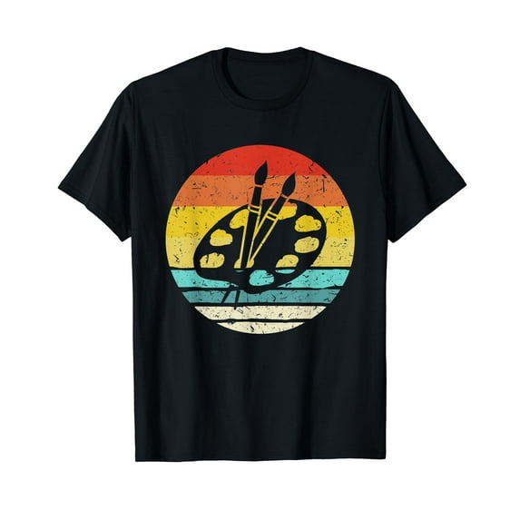 Retro Vintage Paint Palette Costume Artist Art Teacher T-Shirt