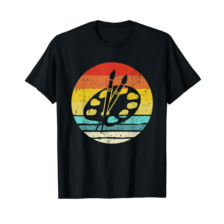 Artist Art Teacher Shirt - Retro Paint Palette T-Shirt Artist Art Teacher Shirt - Retro Paint Palette T-Shirt
