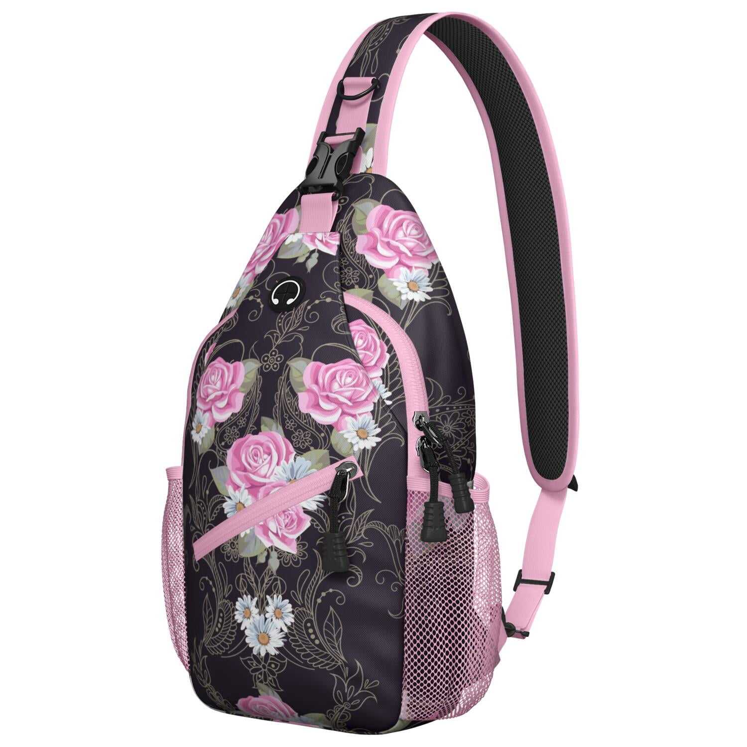 2143 Summer Floral Abstract Backpack Purse Anti-theft Casual Shoulder Bag Abstract Floral Watercolor Crossbody Bag Vintage Shoulder  main image 3