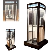 Retro Vintage Phone Booth Style Table Lamp   Mini LED Night Light, Classic Telephone Booth Desk Light for Home Decor, Bedroom, Living Room