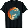 thumbnail image 1 of Retro Vintage Piano Funny Music Player Musician Graphic T-Shirt, 1 of 5