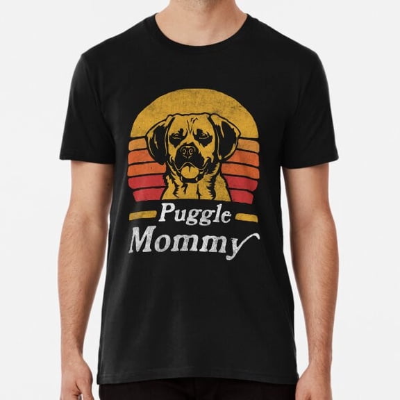 Retro Vintage Puggle Mommy Premium Shirt S to 5XL Made in the AU/USA Shirt