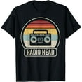 thumbnail image 1 of Retro Vintage Radio Head T-Shirt mens t shirt，black，women，funny，misfits，men，journey, 1 of 4