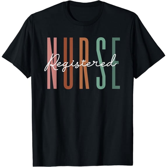 Retro Vintage Registered Nurse Stethoscope Nursing RN Funny T-Shirt