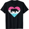 thumbnail image 1 of Retro Vintage Rhino Rhinoceros Gift for Women or Girls T-Shirt, 1 of 4