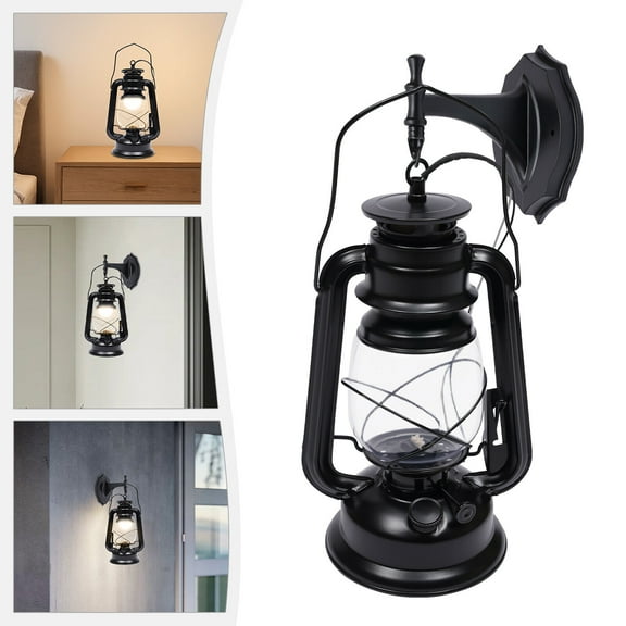Retro Vintage Rustic Lantern Lamp Exterior Wall Sconce Light E27 Fixture for entrances, gates, front doors