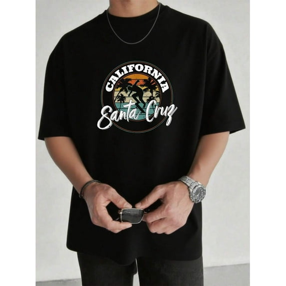 Retro Vintage Skateboard Graphic Design-Shirt Men's-Shirt Graphic Tees Crop Tops Outfits Tops-Shirt