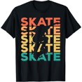 thumbnail image 1 of Retro Vintage Skating Gift For Skaters T-Shirt Black X-Large, 1 of 4