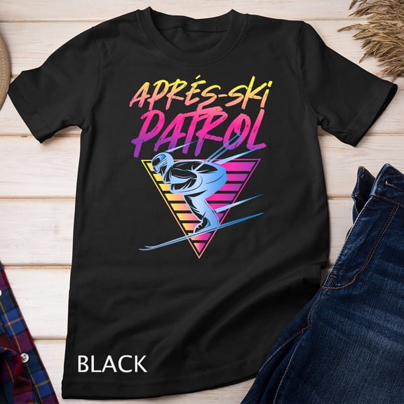 Retro Vintage Snow 80s Apres Ski Patrol Unisex T-shirt