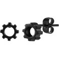 thumbnail image 1 of Retro Vintage Stainless Steel Gear Style Cocktail Party Biker Stud Earrings, 1 of 7