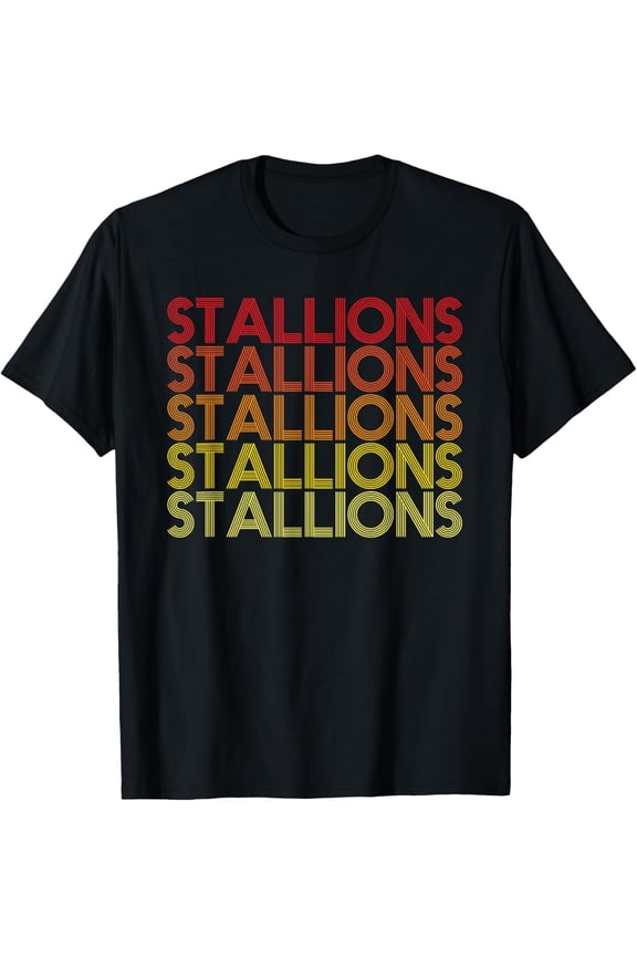 Retro Vintage Stallions T-Shirt