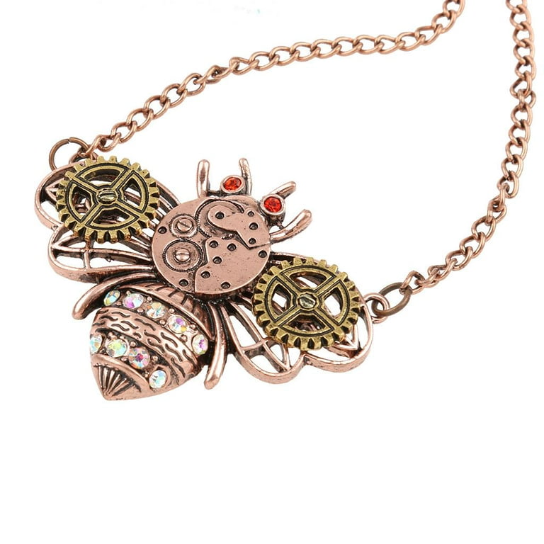 Retro Vintage Steampunk Jewelry Machinery Gear Pendant Necklace