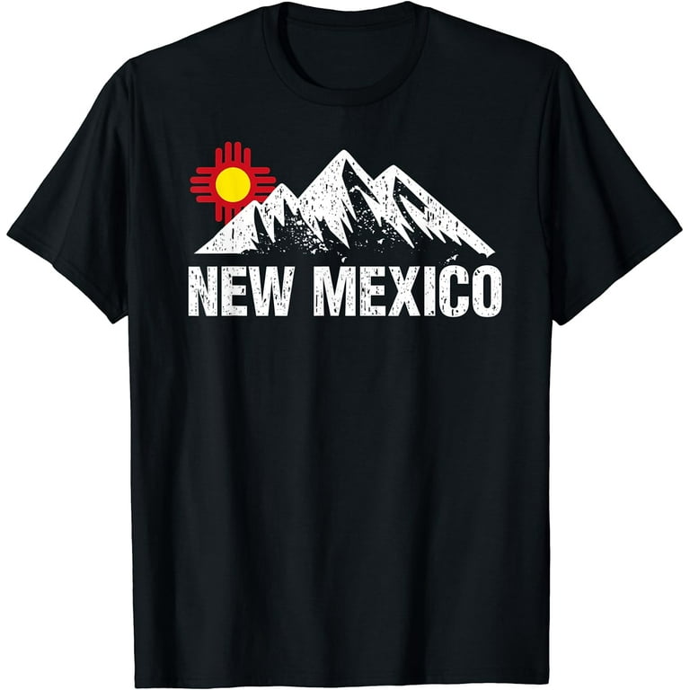 Retro Vintage Sunset Mountain New Mexico T-Shirt