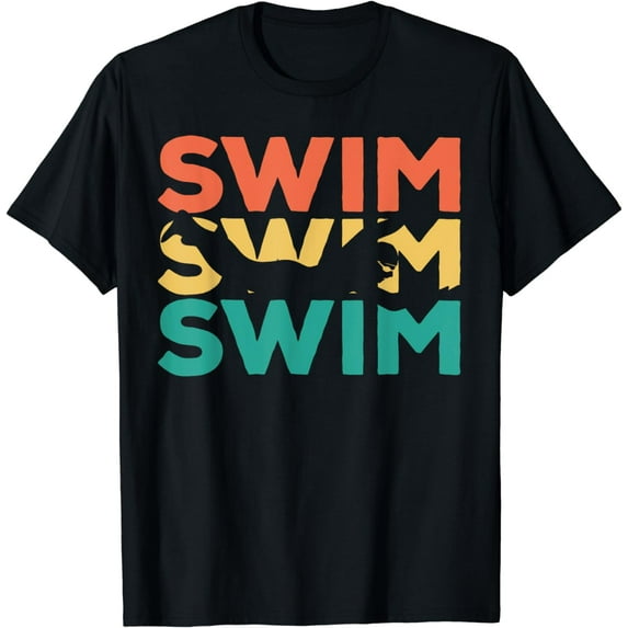 Retro Vintage Swimming Gift For Swimmers T-Shirt