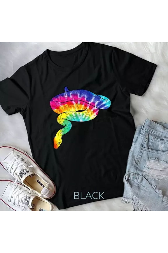 Retro Vintage Tie Dye Cobra Boa Snake Ball Python Reptile Unisex T-Shirt Unisex S-5XL Hot Trending Shirt, Vintage Birthday Gift