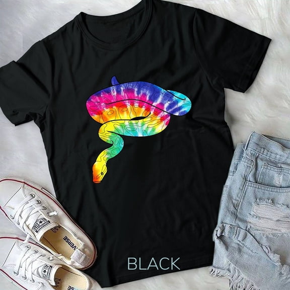 Retro Vintage Tie Dye Cobra Boa Snake Ball Python Reptile Unisex T-shirt
