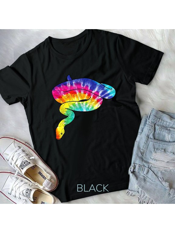 Retro Vintage Tie Dye Cobra Boa Snake Ball Python Reptile Unisex T-shirt