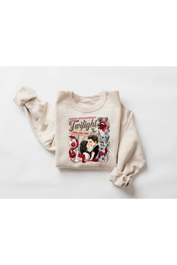 Retro Vintage Twilight Sweatshirt, Twilight Fans Homage Sweatshirt, Gift For Book Lover Twilight Saga Comic Retro, Vampires Wolves Romance Tee All Size S-5Xl
