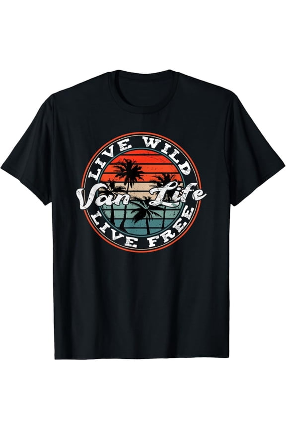 Retro Vintage Van Life Dwellers Vanlife Nomads T-Shirt