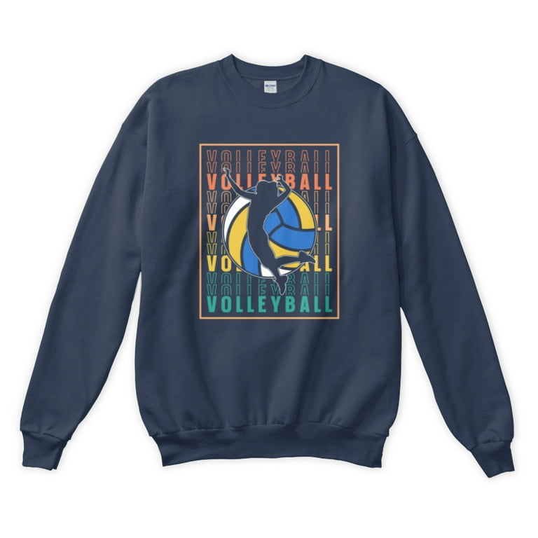 Retro Vintage Volleyball Player Sports Lover Sweatshirt Walmart