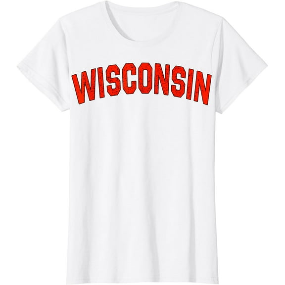 Retro Vintage Wisconsin State Wisconsin Varsity T-Shirt