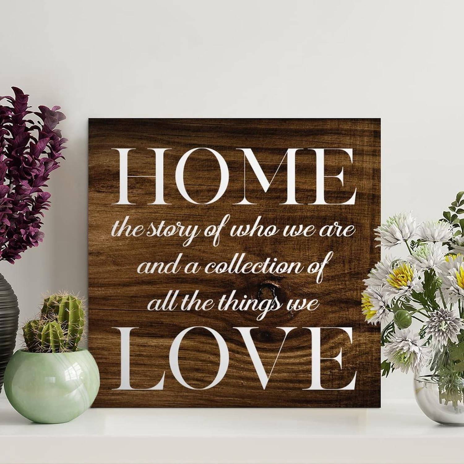 Funny Coffee Wooden Pallet Sign – 'I Run On Coffee And Chaos' Farmhouse Wall Art, 12x12 Inches